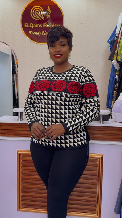 Checked Sweater