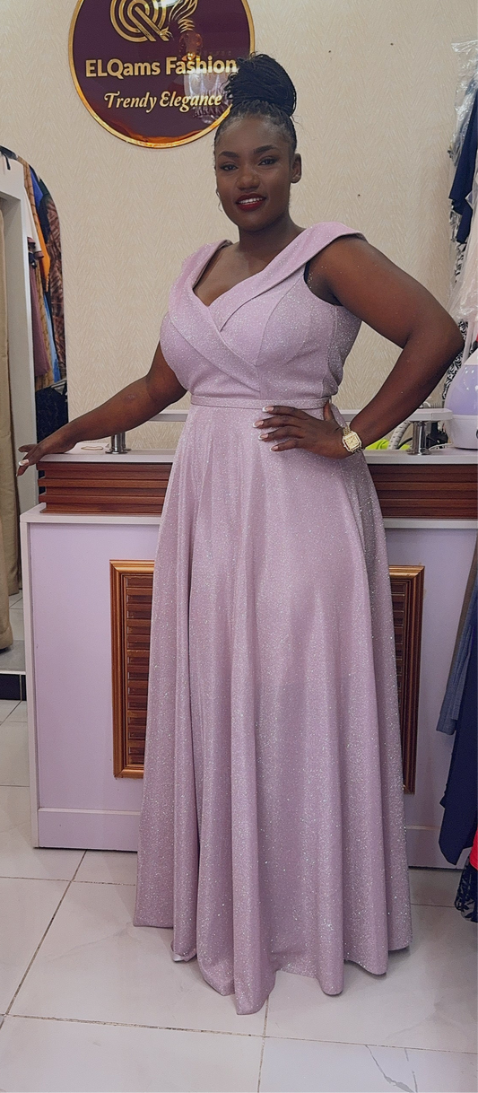 Velvet evening dress