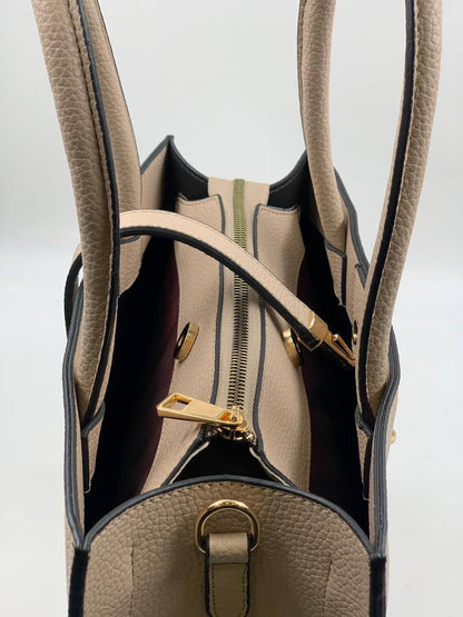 Beige Leather Handbag