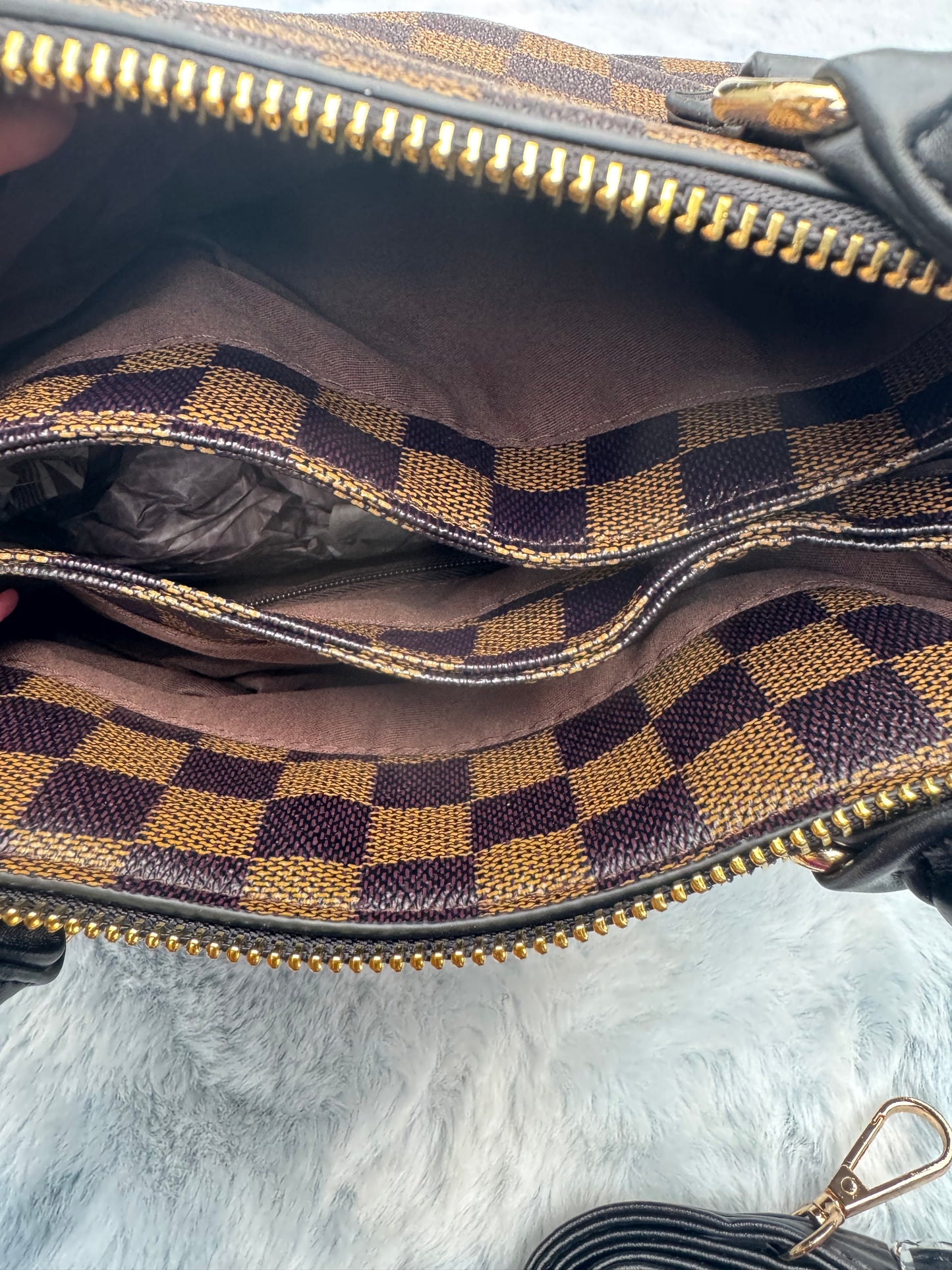 Brown detailed Bags