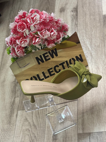 Stiletto Mule Heels - open back