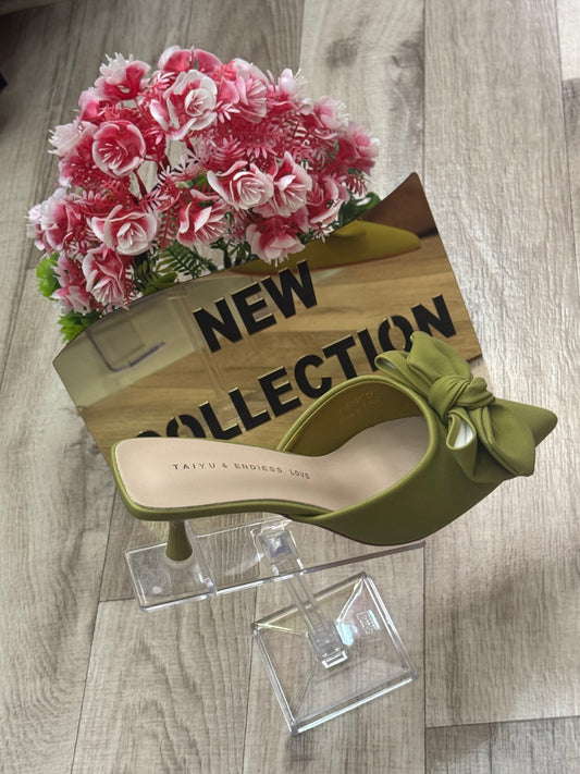 Stiletto Mule Heels - open back