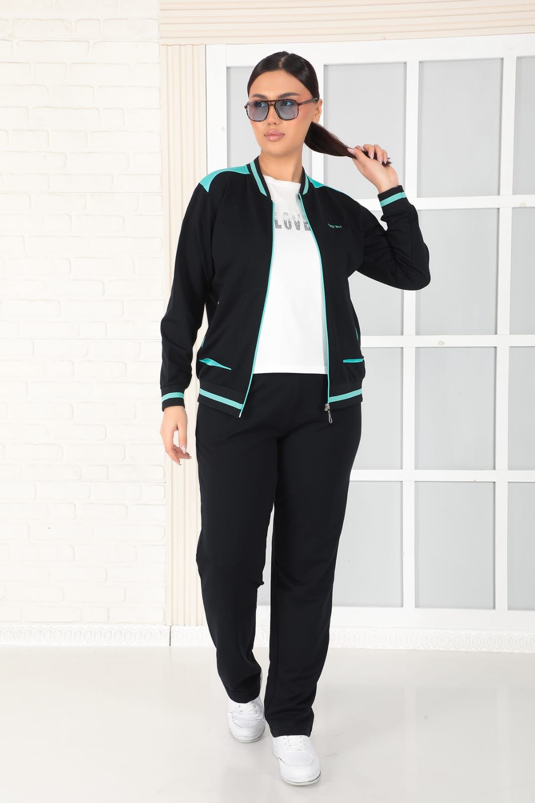 Black Tracksuit Set -3 piece