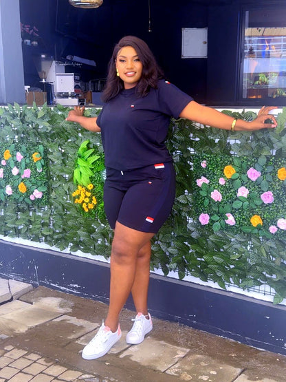 Navy Blue Short Set