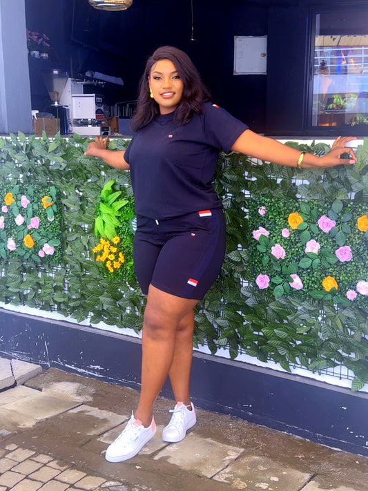Navy Blue Short Set