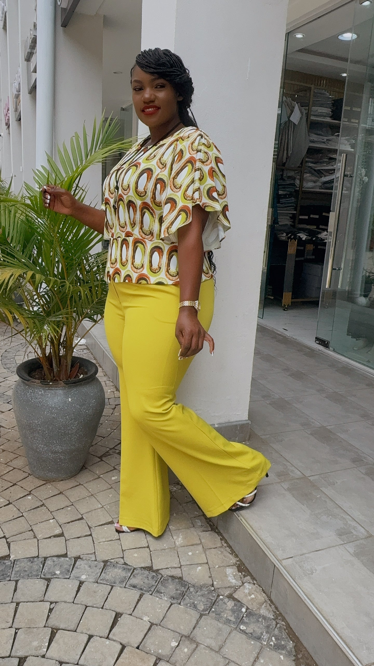 Lime Green detailed 2 piece Suit