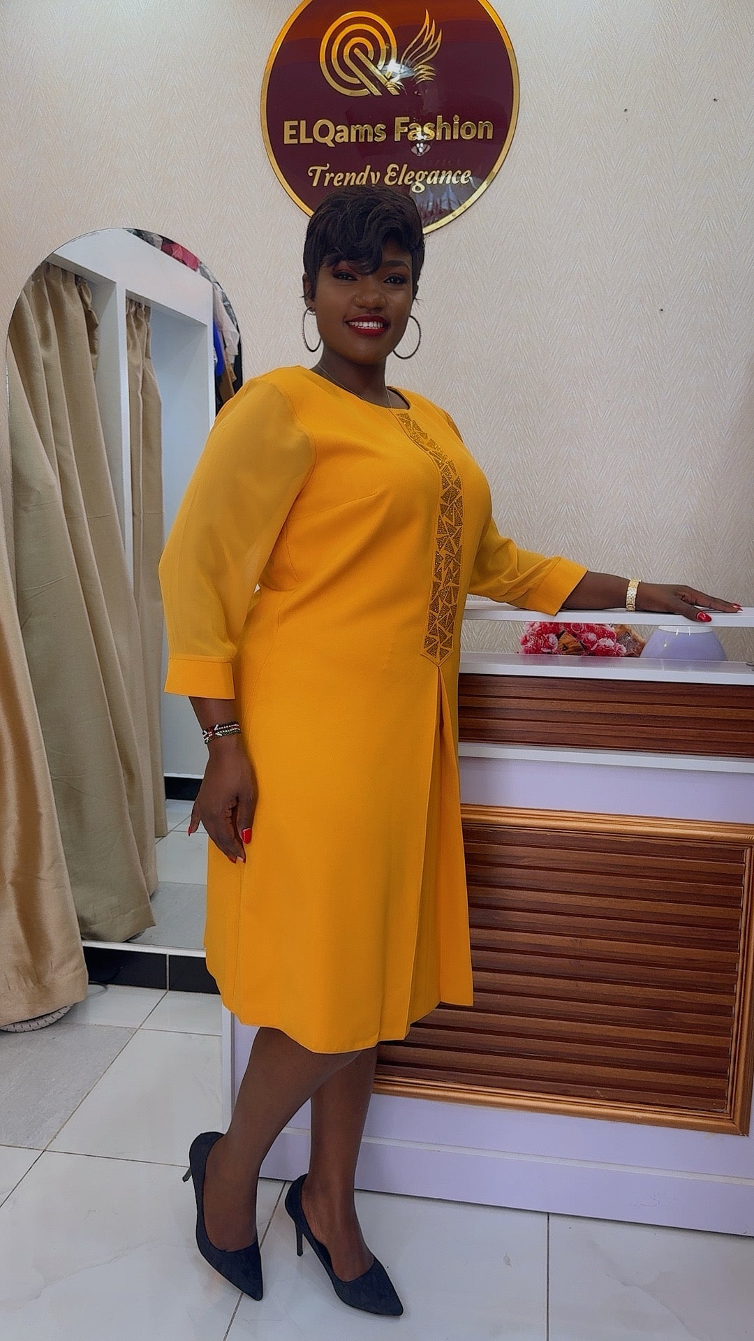 Aline Dress~ knee length